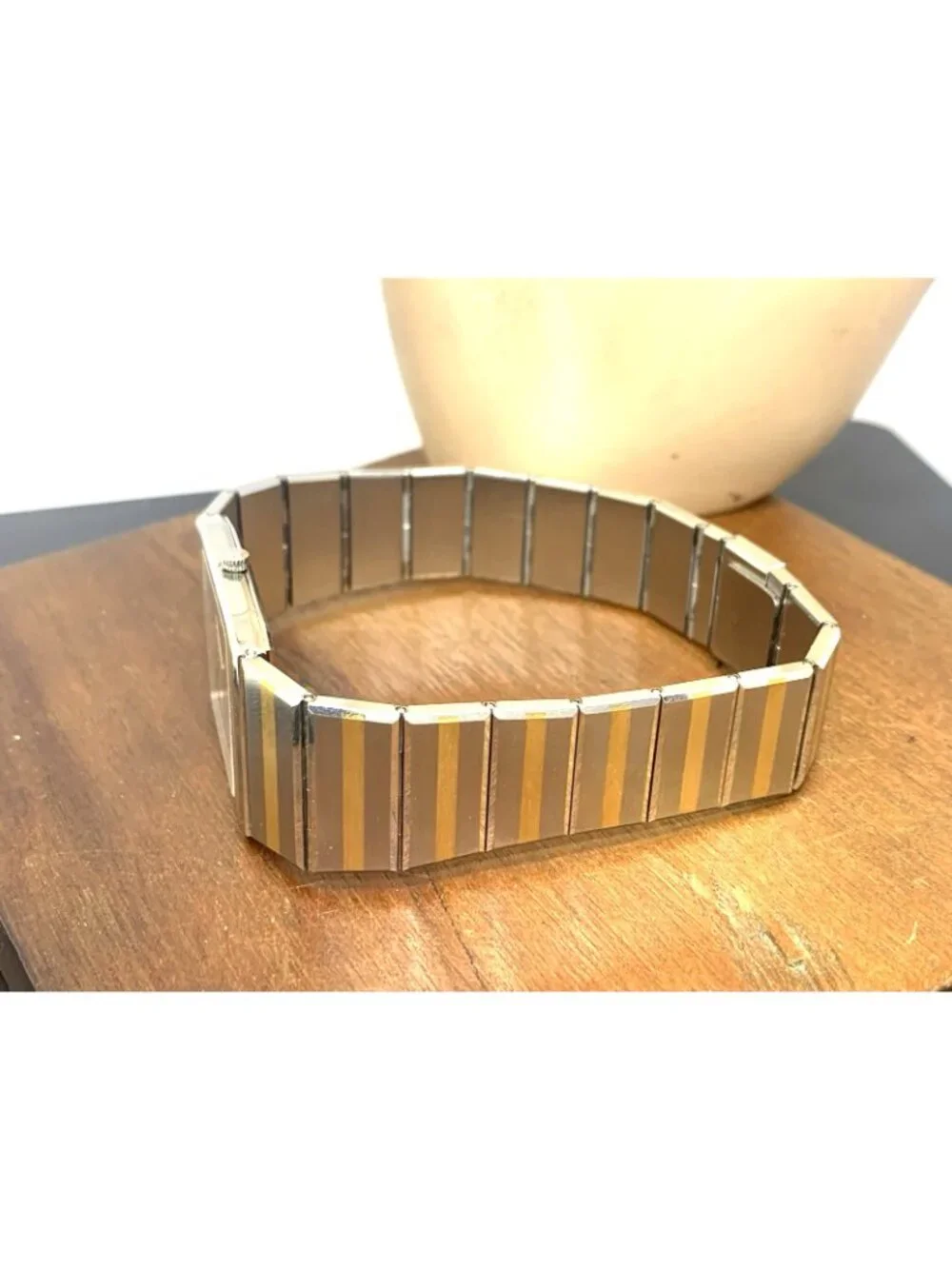 Baume & Mercier Vintage 1980's Unisex Watch 5739.038 Swiss Quartz Two Tone Zebra